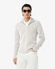 Zipped Cotton Rib Sweater