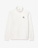 High Neck Zip-Up Print Sweatshirt